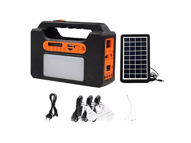 &u+ LAMPARA PORTATIL SOLAR + LUZ PARLANTE TYN-393BT